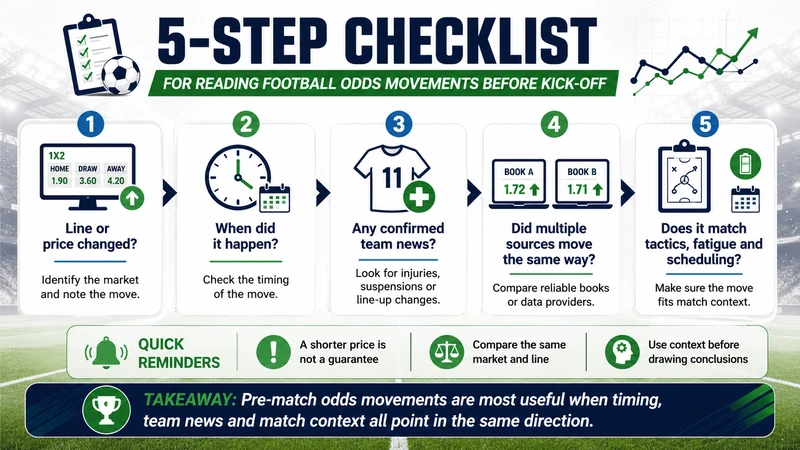 Why Football Odds Move Before Kick-off