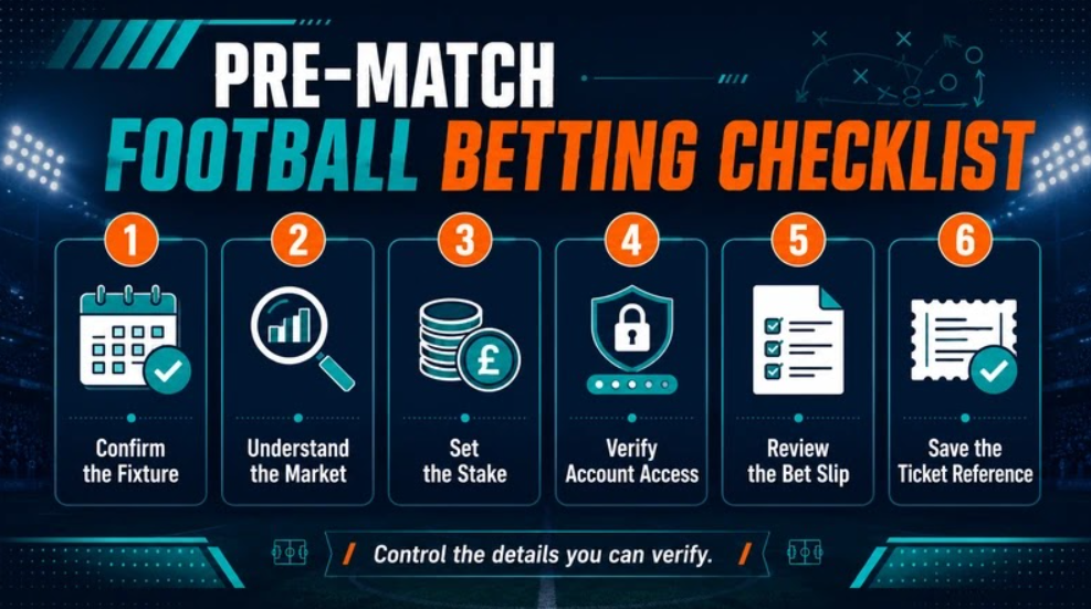 Practical pre-match checklist for online football bettors