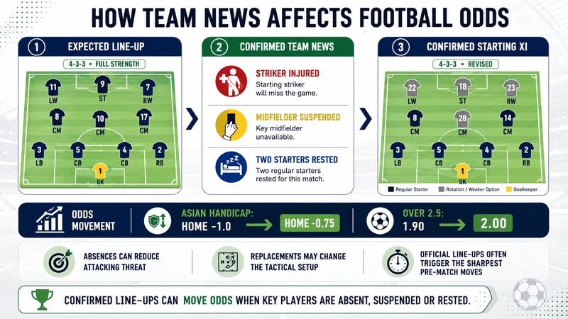 Why Football Odds Move Before Kick-off